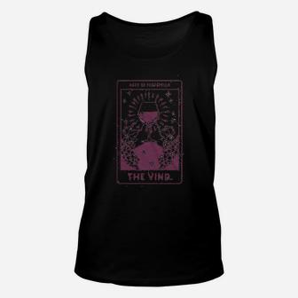 Aged To Perfection The Vino Funny Wine Drinker Tarot Card Unisex Tank Top | Crazezy CA