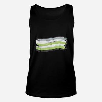 Agender Pride Flag Parade Lgbtq Ally Equality Group Print Unisex Tank Top | Crazezy