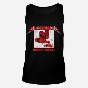 Alcoholica Beer Snob Holiday Christmas Drinking Game Unisex Tank Top | Crazezy