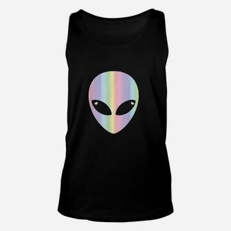 Alien Head Colorful Unisex Tank Top | Crazezy
