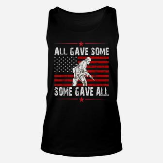 All Gave Some - Some Gave All Memorial Day Veterans Day Unisex Tank Top | Crazezy