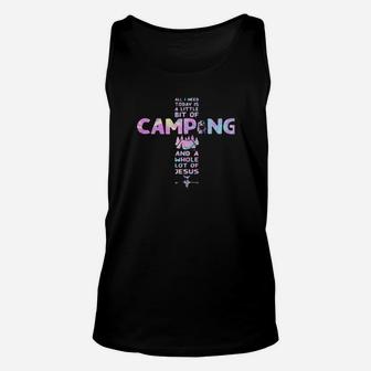 All I Need Today Is A Little Bit Of Camping Unisex Tank Top - Monsterry CA