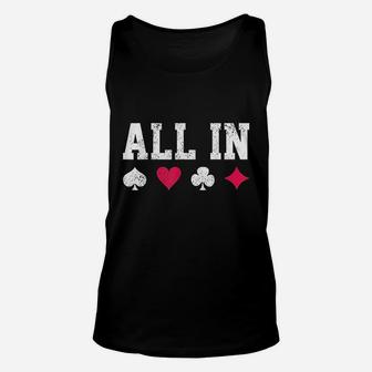 All In Texas Playing Cards Unisex Tank Top | Crazezy CA