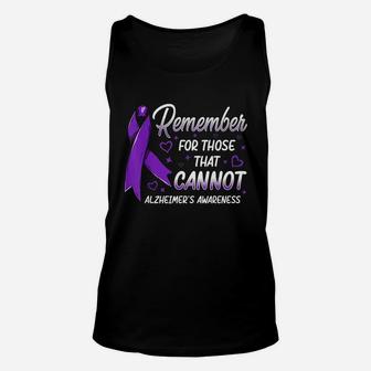 Alzheimers Awareness Purple Ribbon Unisex Tank Top - Thegiftio UK
