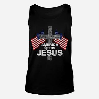 America Needs Jesus Gifts For Christmas Unisex Tank Top | Crazezy AU