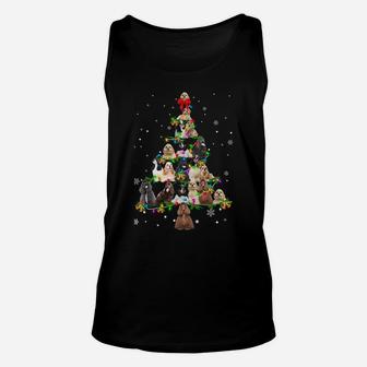 American Cocker Spaniel Christmas Tree X-Mas Gift Sweatshirt Unisex Tank Top | Crazezy