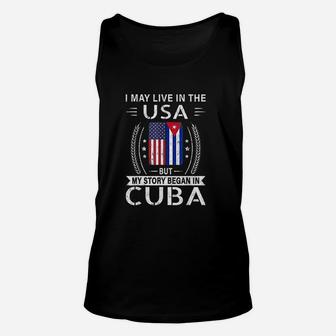 American Cuban Flag Unisex Tank Top | Crazezy DE