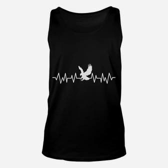 American Eagle Usa Heartbeat Great Gift Unisex Tank Top | Crazezy