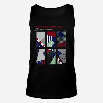 American Flag Army Patriot Independence July 4 Slim T-Shirt Unisex Tank Top | Crazezy