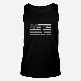 American Flag Baseball Clothing Baseball Unisex Tank Top | Crazezy
