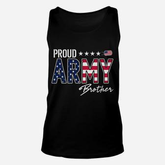 American Flag Proud Army Brother Unisex Tank Top | Crazezy AU