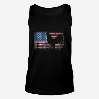 American Flag Rooster Chicken Unisex Tank Top | Crazezy