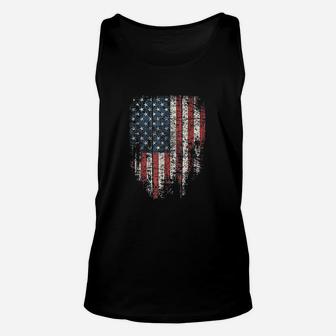American Flag Women Men Distressed Patriotic Usa Unisex Tank Top | Crazezy DE