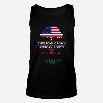 American Grown With African Roots - Pan Africa Unisex Tank Top | Crazezy