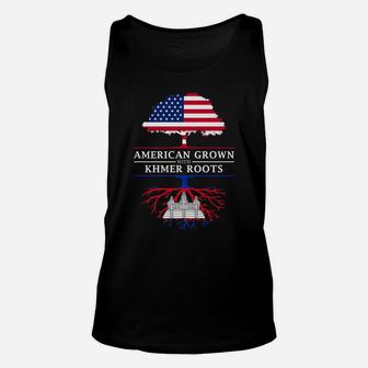 American Grown With Cambodian Roots - Cambodia Unisex Tank Top | Crazezy AU