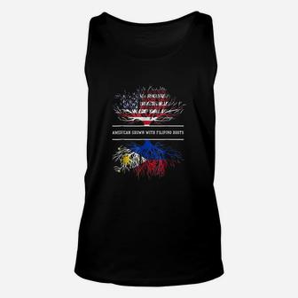 American Grown With Filipino Roots Unisex Tank Top | Crazezy CA