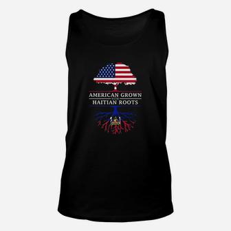 American Grown With Haitian Roots Haiti Unisex Tank Top | Crazezy