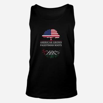 American Grown With Roots Unisex Tank Top | Crazezy