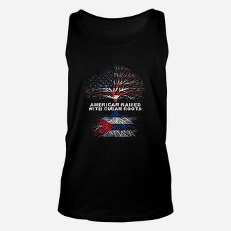American Raised With Cuban Unisex Tank Top | Crazezy