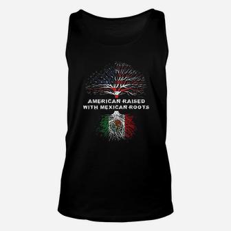 American Raised With Mexican Roots Unisex Tank Top | Crazezy UK