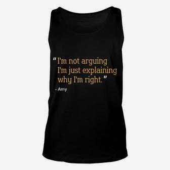 Amy Gift Quote Personalized Funny Birthday Name Idea Unisex Tank Top | Crazezy