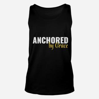 Anchored By Grace Christian Religious Inspiration Unisex Tank Top - Monsterry CA