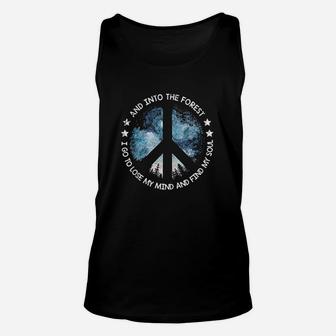 And Into The Forest I Go To Lose My Mind Find My Soul Hippie Unisex Tank Top - Thegiftio UK