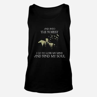 And Into The Forest I Go To Lose My Mind Find My Soul Horse Unisex Tank Top | Crazezy