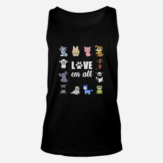 Animal Lover Cat Dog Love Unisex Tank Top | Crazezy