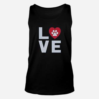Animal Lover Dog Paw Unisex Tank Top | Crazezy DE