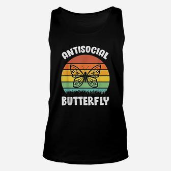 Antisocial Butterfly Unisex Tank Top | Crazezy DE