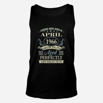 April 1966 55Th Birthday 55 Year Old Unisex Tank Top | Crazezy