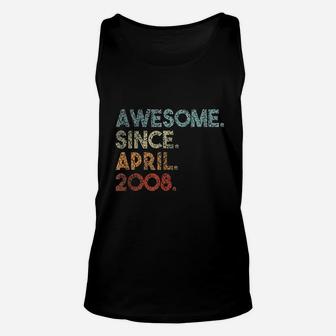 April 2008 Official Teenager 13Th Birthday 13 Years Old Unisex Tank Top | Crazezy CA