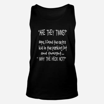 Are They Twins Unisex Tank Top | Crazezy DE