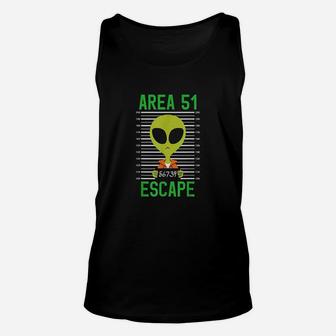 Area 51 Funny Alien Escape Men Women Ufo Unisex Tank Top | Crazezy
