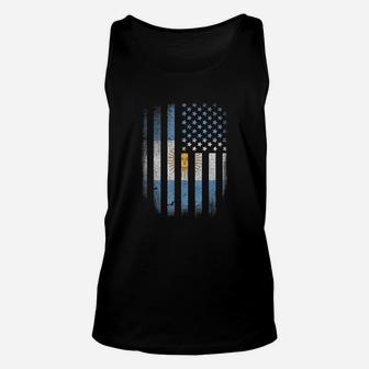 Argentinian American Flag Argentina Usa Argentine Gift Unisex Tank Top | Crazezy CA