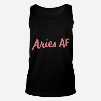 Aries Af Astrology Zodiac Sign March April Birthday Gifts Unisex Tank Top | Crazezy DE