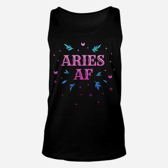Aries Af Pink Aries Zodiac Sign Horoscope Birthday Gift Unisex Tank Top | Crazezy CA