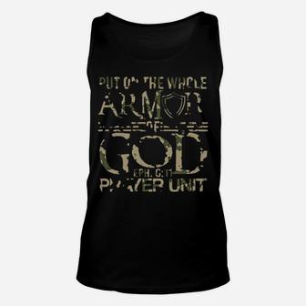 Army Put On The Whole Armor Of God Eph 6'11 Prayer Unit Unisex Tank Top - Monsterry AU