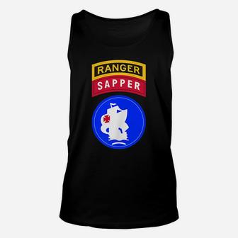 Arsouth Shirt - United States Army South Ranger Sapper Tab Unisex Tank Top | Crazezy