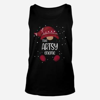 Artsy Gnome Matching Family Pajamas Christmas Gift Unisex Tank Top | Crazezy AU