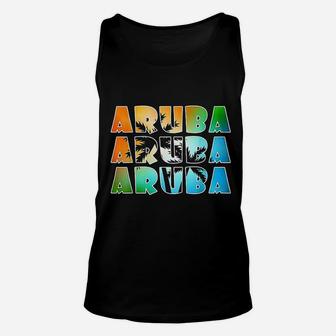 Aruba Dutch Caribbean Souvenir Palm Unisex Tank Top - Thegiftio UK