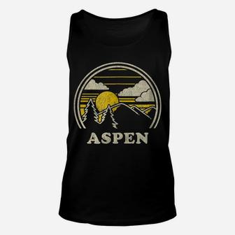 Aspen Colorado Co T Shirt Vintage Hiking Mountains Tee Unisex Tank Top | Crazezy AU