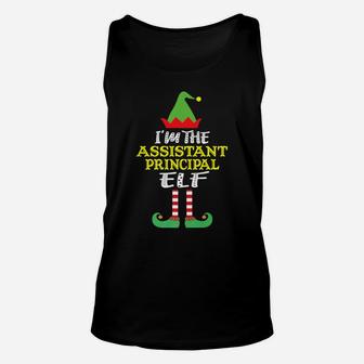 Assistant Principal Elf Group Matching Christmas Party Unisex Tank Top | Crazezy UK