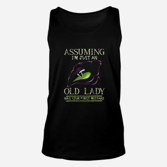 Assuming I Am Just An Old Lady Was Your First Mistake Dragon Unisex Tank Top - Thegiftio