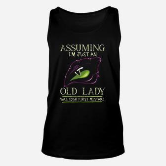 Assuming I Am Just An Old Lady Was Your First Mistake Dragon Unisex Tank Top - Thegiftio
