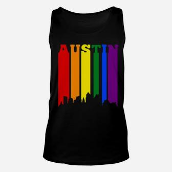 Austin Texas Lgbtq Gay Lesbian Pride Unisex Tank Top - Monsterry