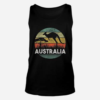 Australia Day Funny Australian Kangaroo Vintage Gift Unisex Tank Top | Crazezy AU