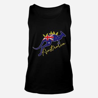 Australia Flag Kangaroo Unisex Tank Top | Crazezy AU