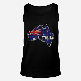 Australia Flag Map Unisex Tank Top | Crazezy AU